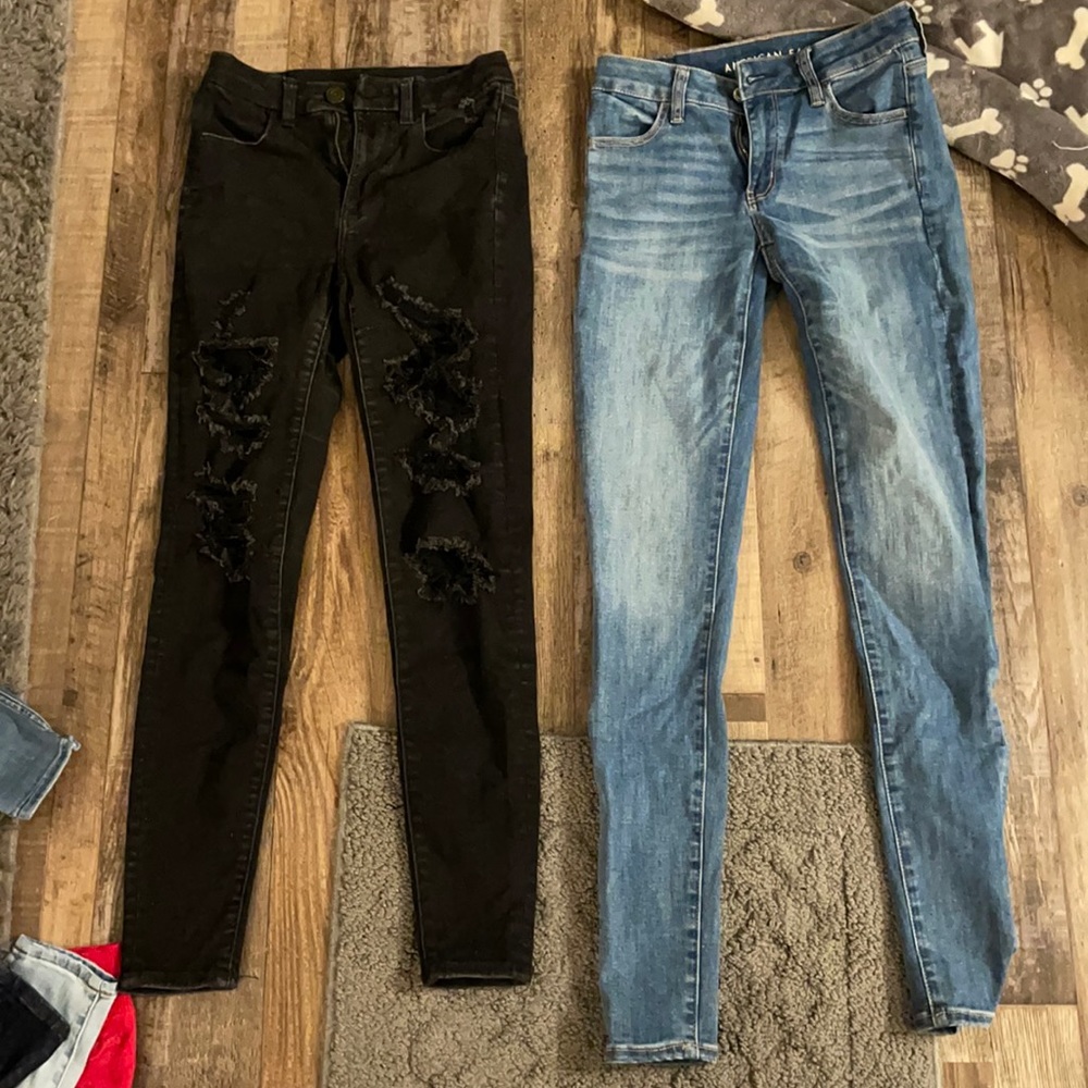 *BOTH PAIRS* American Eagle jeans ; size: both 2 ; condition: both *NEW*